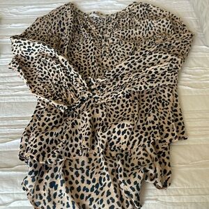 NWOT animal print blouse